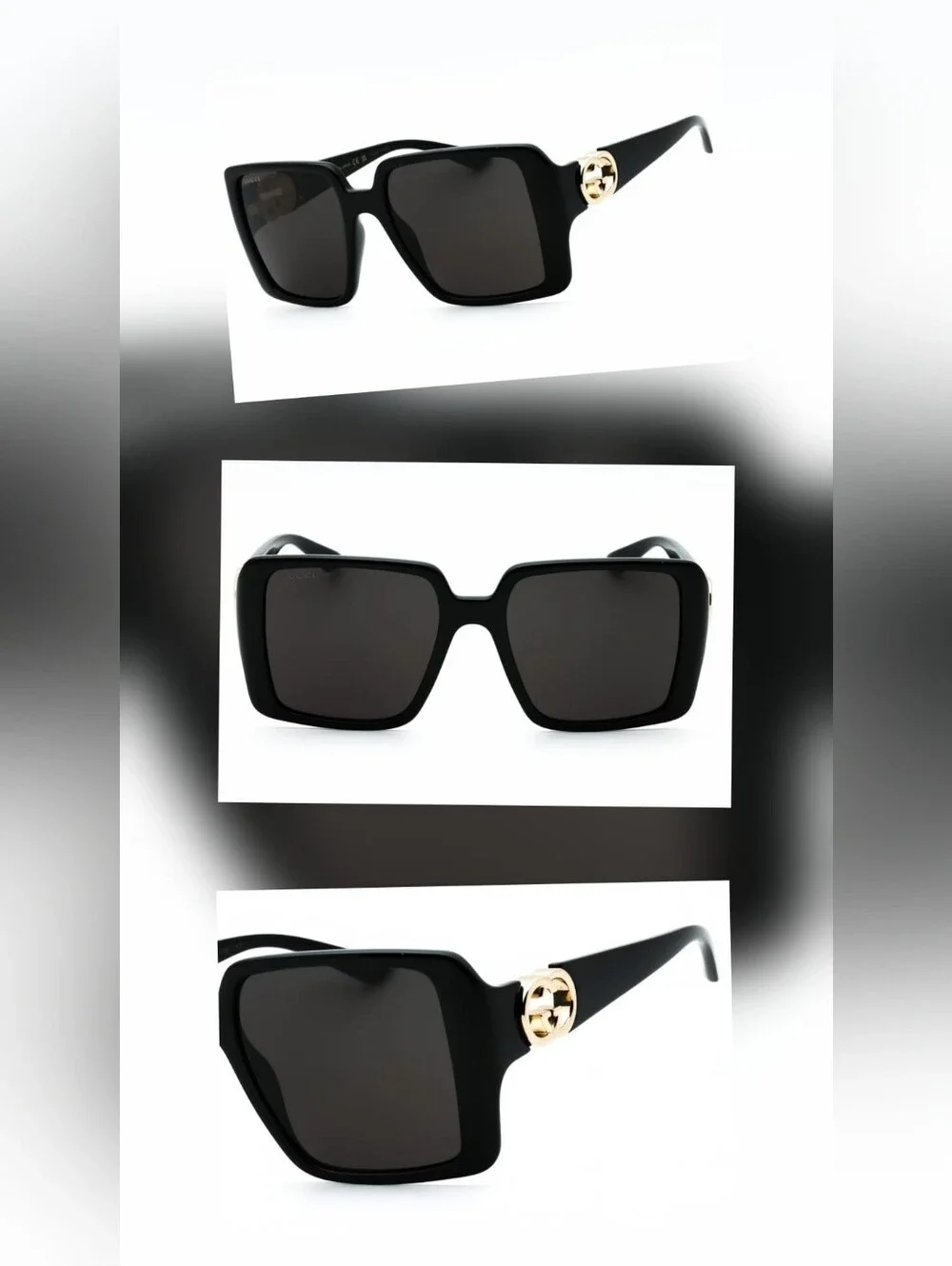 Gucci, GG1692S, Black, Woman's Sunglasses, Size 54X0X0